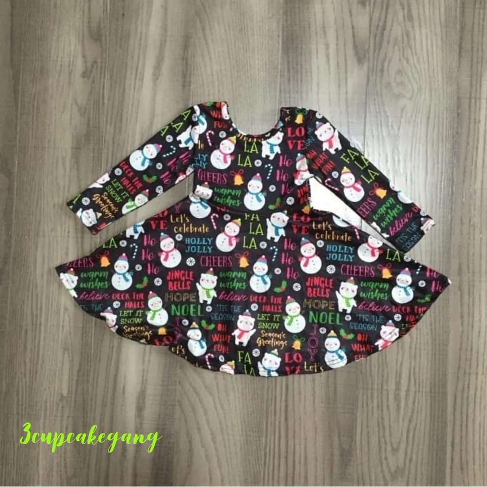 Fa la la snowman dress